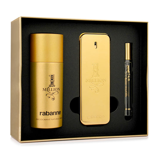 SET 1 MILLION EDT 100ML + DESODORANTE 150ML + PERFUMERO 10ML