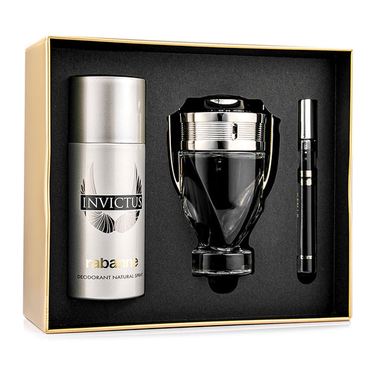 SET INVICTUS EDT 100ML + DESODORANTE 150 ML + PERFUMERO 10ML