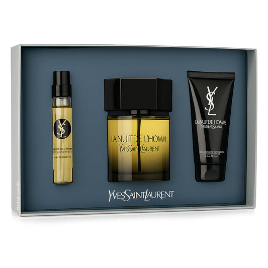 SET LA NUIT DE L HOMME EDT 100ML + GEL DE DUCHA 50ML + PERFUMERO 10ML