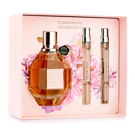 SET FLOWERBOMB EDP 100ML + 2 PERFUMEROS DE 10ML