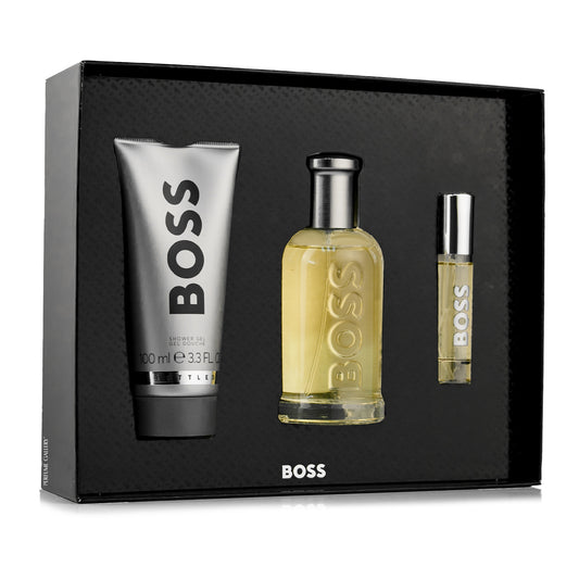 SET HUGO BOSS BOTTLED EDT 100ML + SHOWER GEL 100ML + PERFUMERO 10ML