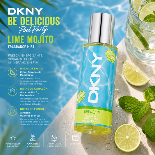 DKNY Be Delicious Pool Party Lime Mojito Body Mist 250 ml
