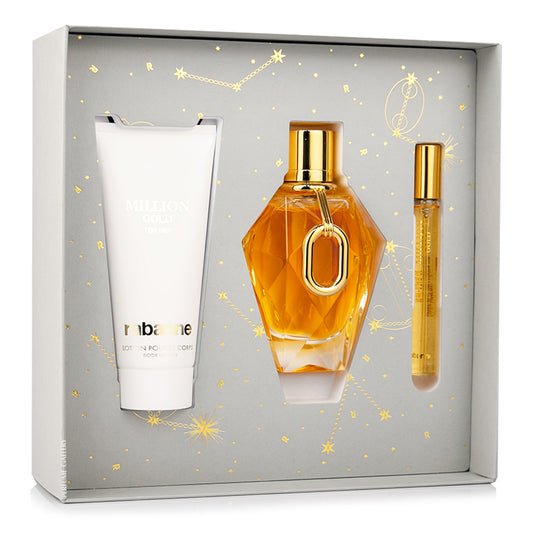 SET MILLION GOLD EDP 90 ML + CREMA CORPORAL 100 ML + PERFUMERO 10ML