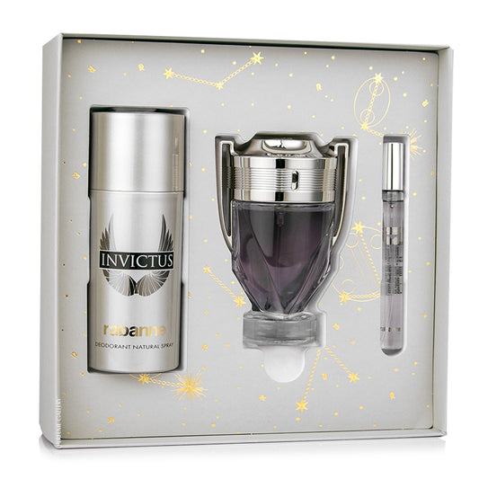 SET INVICTUS EDT 100ML + DESODORANTE 150ML + PERFUMERO 10ML
