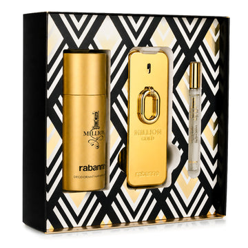 SET 1 MILLION GOLD EDP 100ML + DESODORANTE 150ML + PERFUMERO 10ML