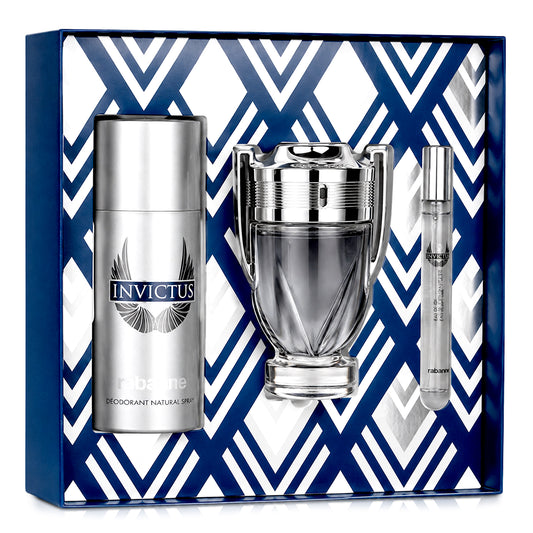 SET INVICTUS EDT 100ML + DESODORANTE 150ML + PERFUMERO