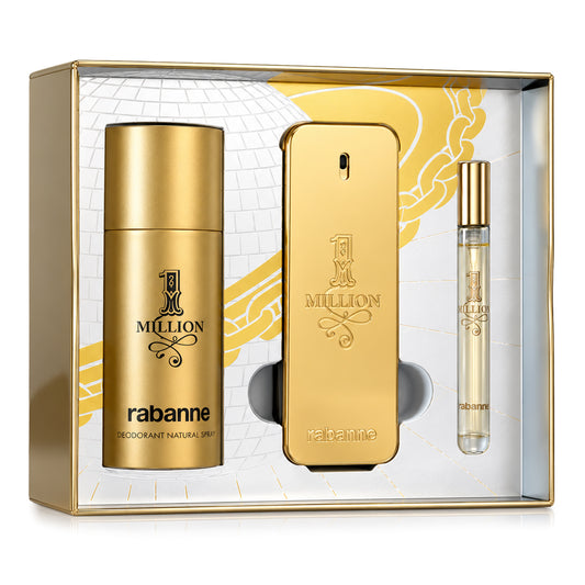 SET 1 MILLION EDT 100 ML + DESODORANTE 150 ML + PERFUMERO 10 ML
