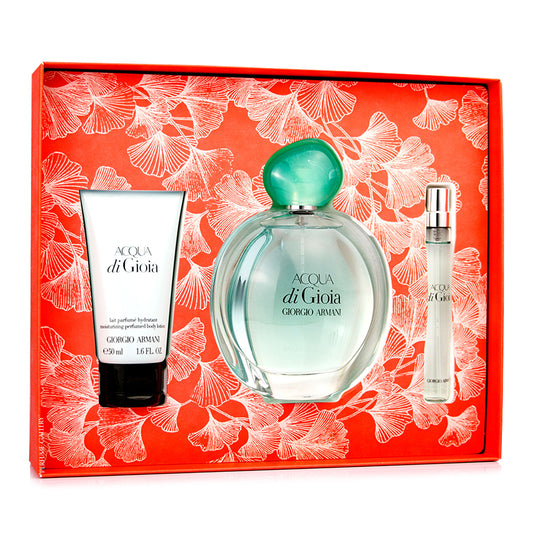 SET ACQUA DI GIOIA EDP 100ML + CREMA CORPORAL 50ML + PERFUMERO 10ML
