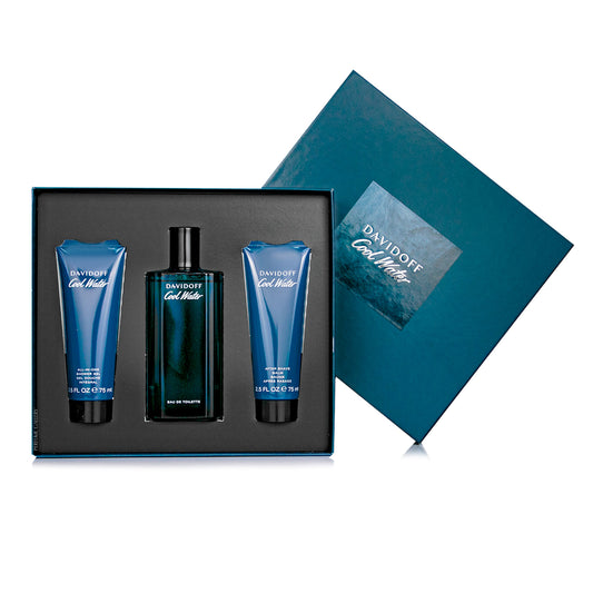 COOL WATER EDT 125ML + GEL DE DUCHA 75ML + CREMA PARA DESPUES DE AFEITAR 75ML