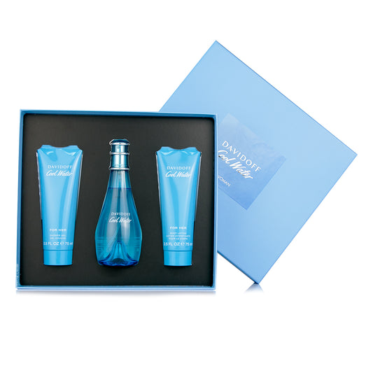 Set Cool Water EDT 100ml + Crema Corporal 75ml + Shower Gel 75ml