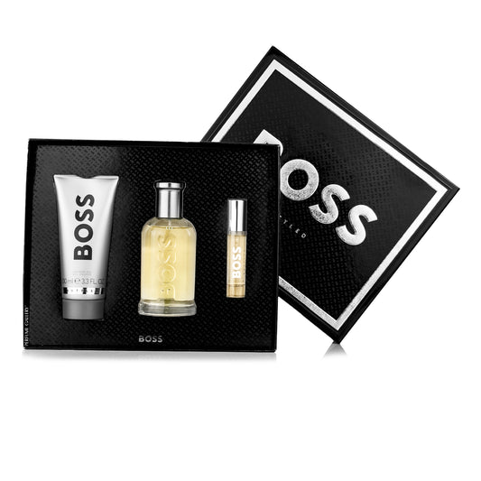 SET HUGO BOSS BOTTLED EDT 100ML + SHOWER GEL 100ML + PERFUMERO 10ML