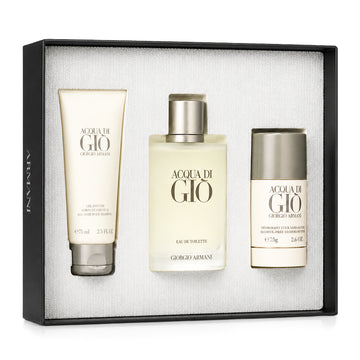 SET ACQUA DI GIO EDT 100ML + GEL DE DUCHA 75ML + DESODORANTE 75 GR