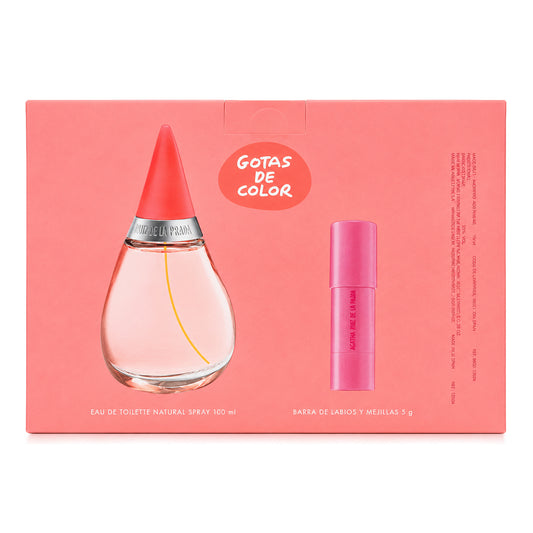 SET GOTAS DE COLOR EDT 100ML + MAKEUP STICK