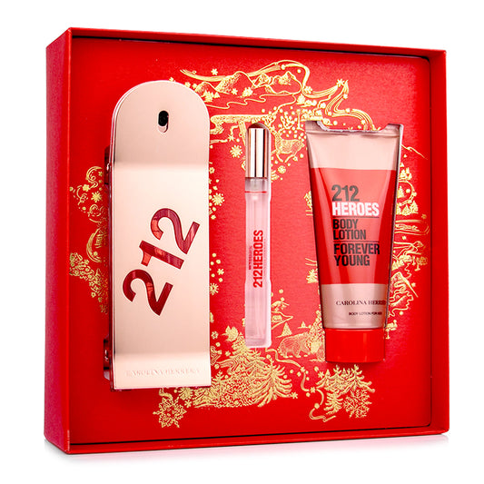 212 HEROES EDP 90ML + CREMA CORPORAL 100ML + PERFUMERO 10ML