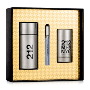 SET 212 MEN EDT 100ML + DESODORANTE 75ML + PERFUMERO 10ML
