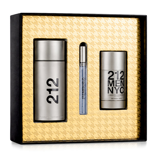 SET 212 MEN EDT 100ML + DESODORANTE 75ML + PERFUMERO 10ML