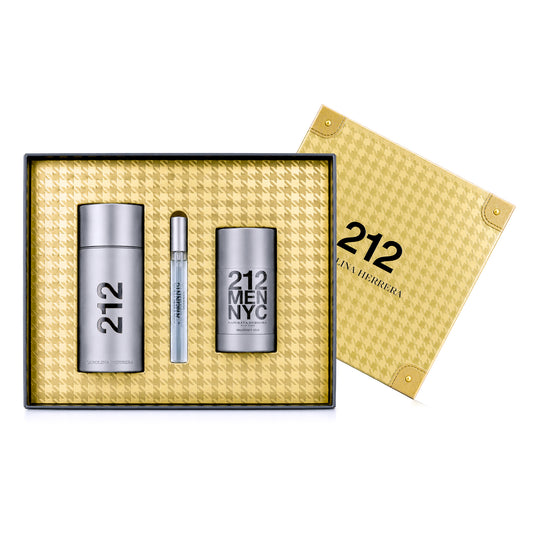 SET 212 MEN EDT 100ML + DESODORANTE 75ML + PERFUMERO 10ML