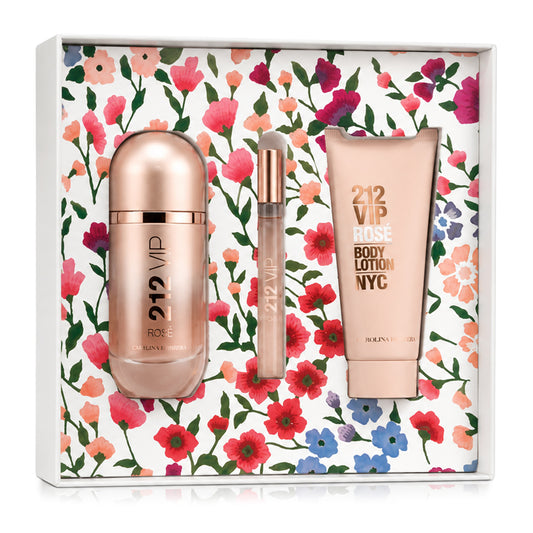 SET 212 VIP ROSÉ EDP 80ML + CREMA CORPORAL 100ML + PERFUMERO 10ML