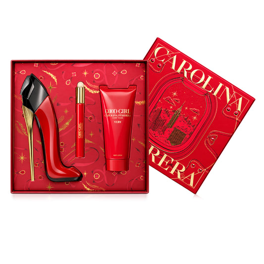 SET VERY GOOD GIRL EDP 80 ML + CREMA CORPORAL 100 ML + PERFUMERO 10 ML