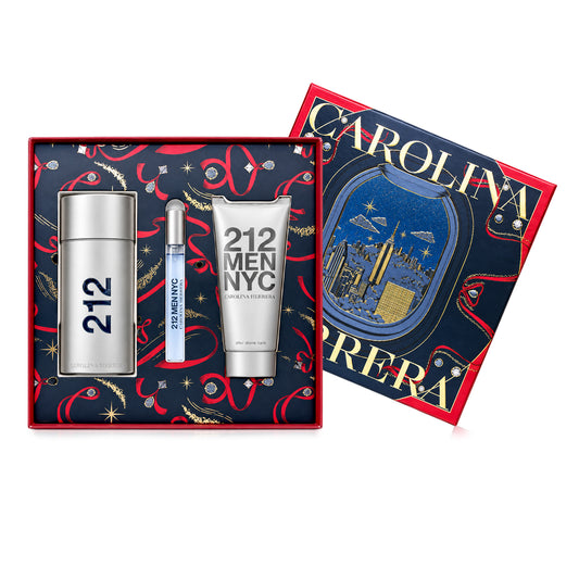 SET 212 MEN EDT 100 ML + BALSAMO AFTER SHAVE 100 ML + PERFUMERO 10 ML
