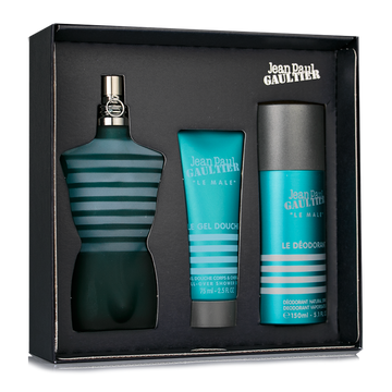 LE MALE EDT 125ML + SHOWER GEL 75ML + DESODOROTANTE 150ML