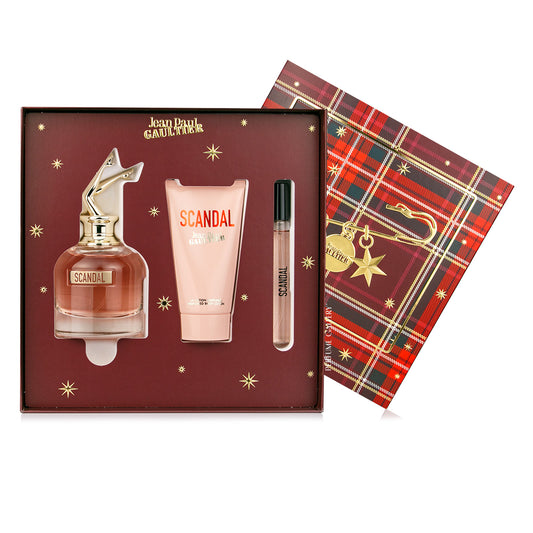 SET SCANDAL EDP 80ML + CREMA CORPORAL 75 ML+ PERFUMERO 10ML