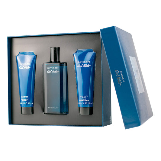 COOL WATER EDT 125ML + SHOWER GEL 75ML + AFTER SHAVE 75ML